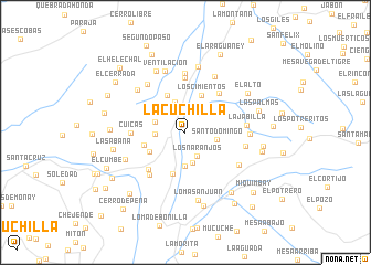 map of La Cuchilla