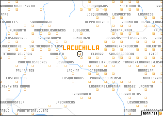 map of La Cuchilla