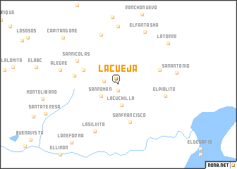 map of La Cueja