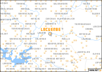 map of La Cuerbe