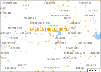 map of La Cuesta del Carmen