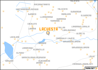 map of La Cuesta