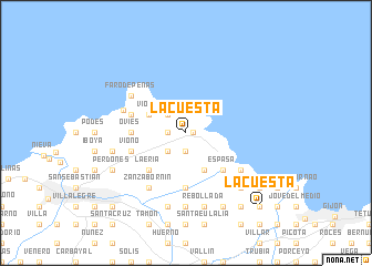 map of La Cuesta