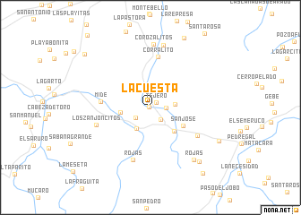 map of La Cuesta