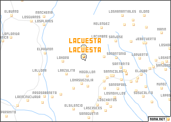 map of La Cuesta