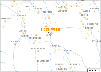 map of La Cuesta