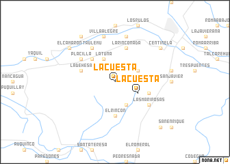 map of La Cuesta