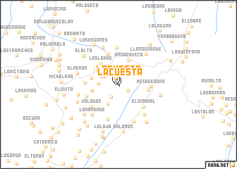 map of La Cuesta