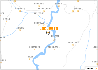 map of La Cuesta