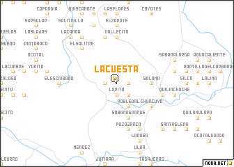 map of La Cuesta