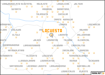 map of La Cuesta