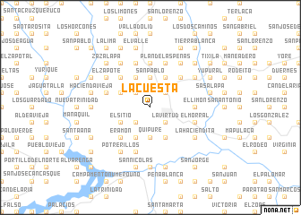 map of La Cuesta