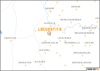 map of La Cuestita