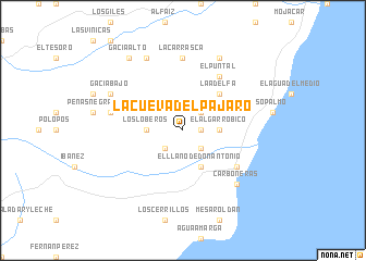 map of La Cueva del Pájaro