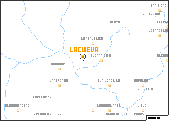 map of La Cueva