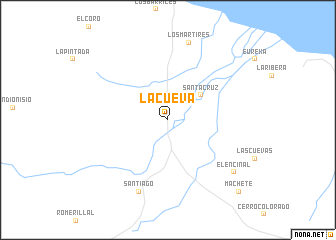 map of La Cueva