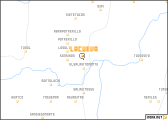 map of La Cueva