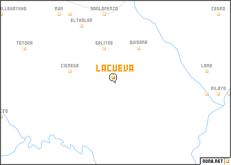 map of La Cueva