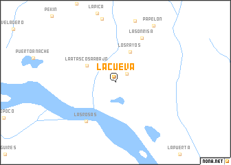 map of La Cueva