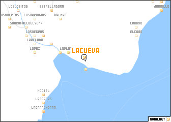 map of La Cueva