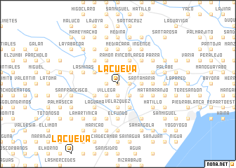 map of La Cueva