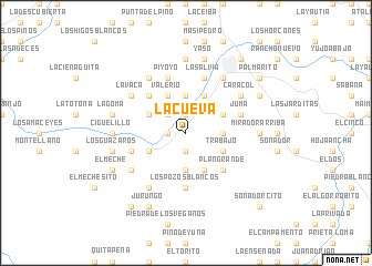 map of La Cueva