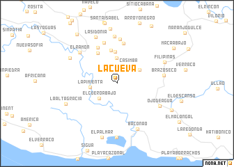 map of La Cueva