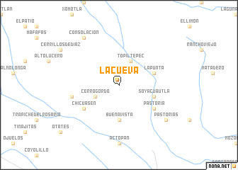 map of La Cueva