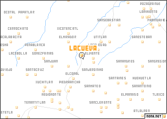 map of La Cueva