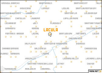 map of La Cula