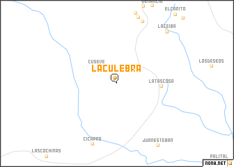 map of La Culebra