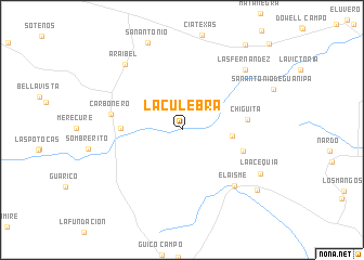 map of La Culebra