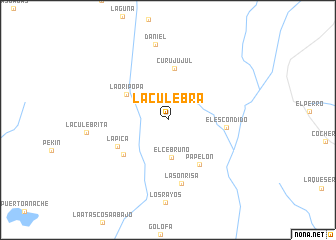 map of La Culebra