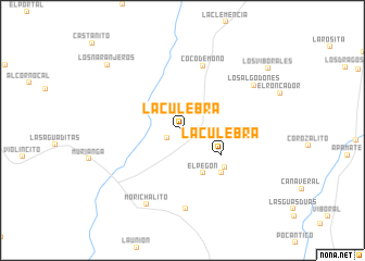 map of La Culebra