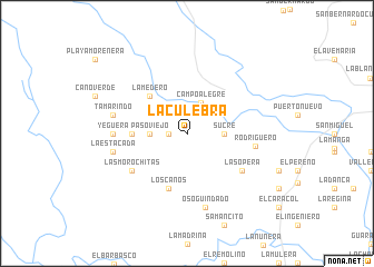 map of La Culebra