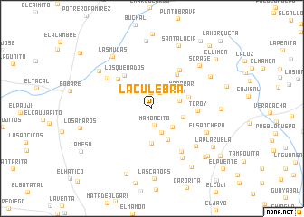 map of La Culebra