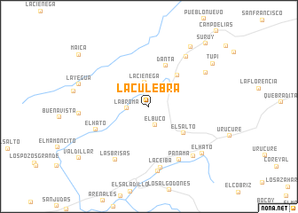 map of La Culebra