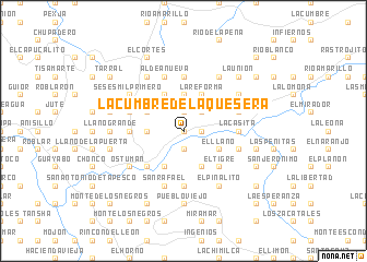 map of La Cumbre de la Quesera