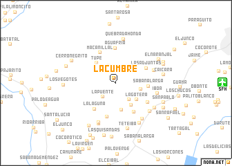 map of La Cumbre