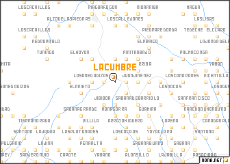 map of La Cumbre