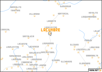 map of La Cumbre