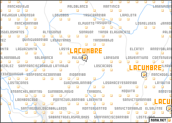 map of La Cumbre