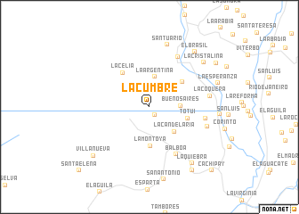 map of La Cumbre