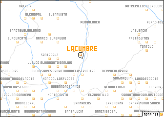 map of La Cumbre