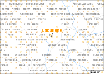 map of La Cumbre