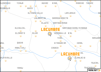 map of La Cumbre