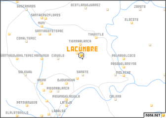 map of La Cumbre