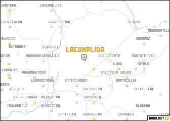 map of La Cumplida