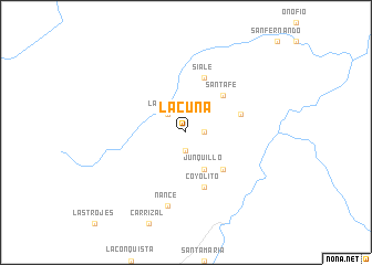 map of La Cuña