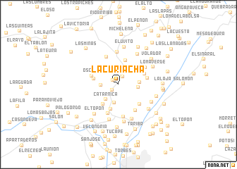 map of La Curiacha